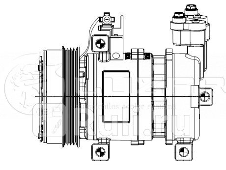 Компрессор кондиц. для а/м subaru forester s12 (08-)/impreza g12 (07-) (lcac 2212) LUZAR LCAC2212  для прочие 2, LUZAR, LCAC2212