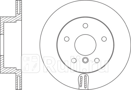 Диск тормозной bmw x5 e70 3.0/x6 e71 3.0 rn1593 NIBK RN1593  для прочие 2, NIBK, RN1593