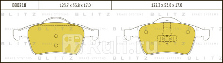 Колодки тормозные дисковые задние volvo s60 s70 s80 xc70 98- BLITZ BB0218  для Разные, BLITZ, BB0218