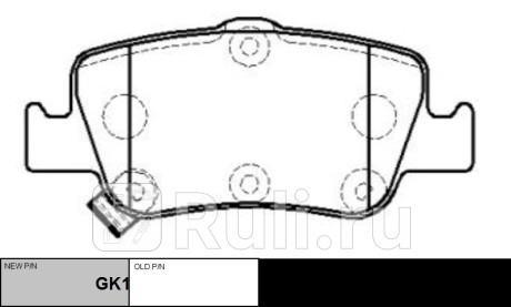 Колодки тормозные дисковые toyota auris 1.33-2.2 07-(старый арт. ckt-176) gk1189 CTR GK1189  для прочие 2, CTR, GK1189