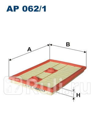 AP 062/1 - Фильтр воздушный (FILTRON) Volkswagen Beetle 2 (2011-2019) для Volkswagen Beetle (2011-2019), FILTRON, AP 062/1