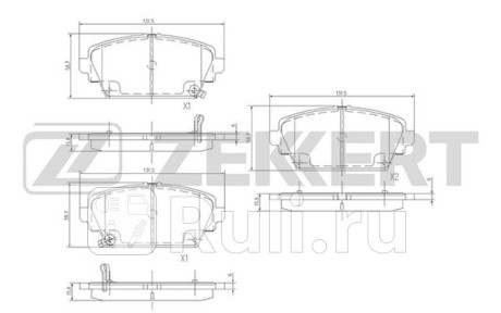 Колодки тормозные honda accord vi 97-, nissan almera tino (v10) передние дисковые (gdb3291) zekkert Zekkert BS-1735  для прочие 2, Zekkert, BS-1735