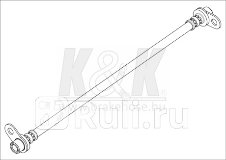 Шланг тормозной mmc asx (ga_w_) 2010- задний левый \ ft1744 k&k K&K FT1744  для прочие 2, K&K, FT1744