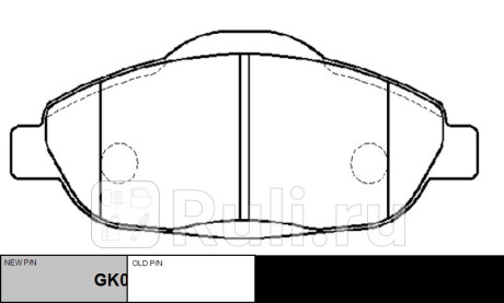 Колодки тормозные peugeot 3008 2009-2017 пер. \ gk0908 (ckpu-51) CTR GK0908  для прочие 2, CTR, GK0908