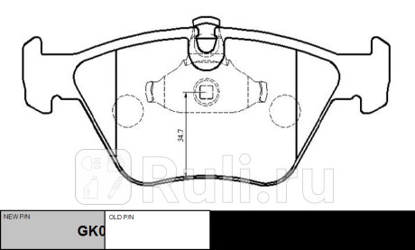 Колодки тормозные bmw 3-series coupe 2000-2006, 5-series 1995-2003 пер. \ gk0004 (ckb-4) CTR GK0004  для прочие 2, CTR, GK0004