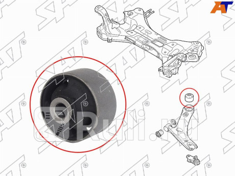 Сайлентблок переднего нижнего рычага задний hyundai ix35 tucson 09- sonata 10- tm 10 09 SAT ST-54584-2S000  для Разные, SAT, ST-54584-2S000