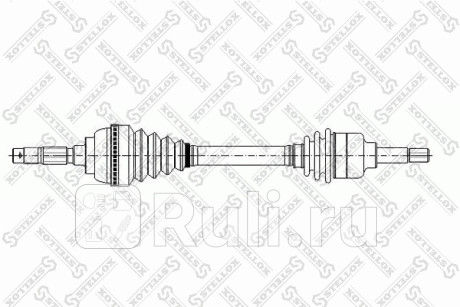 Привод левый 655mm, 21659 peugeot 306 1.1 1.4 93- STELLOX 158 1009-SX  для Разные, STELLOX, 158 1009-SX