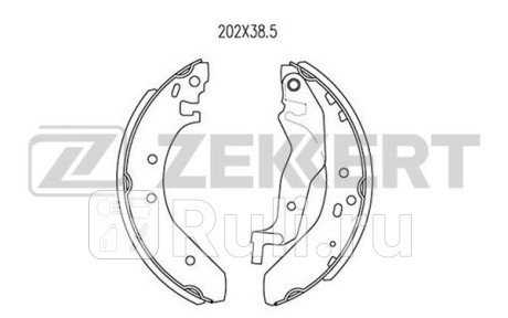 Колодки тормозные honda accord iii 87-, civic vi 94-, rover 200 (xw, rf) 90- задние барабанные zekke Zekkert BK-4004  для прочие 2, Zekkert, BK-4004