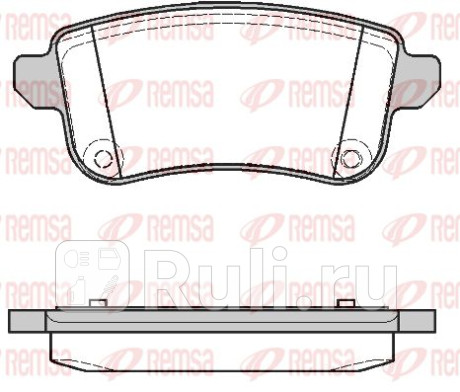 1387.10 - Колодки тормозные дисковые задние (REMSA) Seat Ibiza (2008-2012) для Seat Ibiza 4 (2008-2012), REMSA, 1387.10