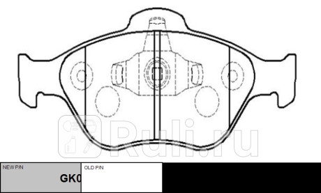 Колодки тормозные ford fiesta 2001-2008 пер. \ gk0160 (ckf-15) CTR GK0160  для прочие 2, CTR, GK0160