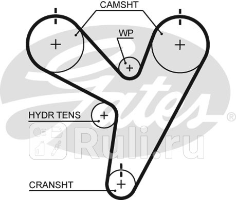 Ремень грм gates GATES 5674XS  для прочие 2, GATES, 5674XS