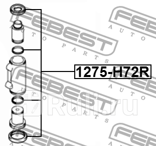 Ремкомлект колесного цилиндра hyundai hd45/hd65/hd72/hd78 2004- 1275-h72r FEBEST 1275-H72R  для прочие 2, FEBEST, 1275-H72R