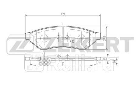 Колодки тормозные chevrolet epica (v250) 05-, evanda (v200) 04- задние zekkert Zekkert BS-2461  для прочие 2, Zekkert, BS-2461