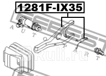 Вилка сцепления kia rio 15 (russia plant-rus) 2015-2017 1281f-ix35 FEBEST 1281F-IX35  для прочие 2, FEBEST, 1281F-IX35