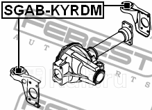 Сайлентблок передн дифференциала ssangyong actyon 2001-2013 sgab-kyrdm FEBEST SGAB-KYRDM  для прочие 2, FEBEST, SGAB-KYRDM