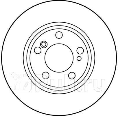 Диск тормозной задний mercedes w202, w203, w210 df2757 TRW DF2757  для прочие 2, TRW, DF2757