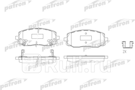 Колодки тормозные дисковые передн kia: picanto 04- PATRON PBP1783  для Разные, PATRON, PBP1783