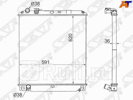 Радиатор охлаждения SAT IS0002-FSR  для Товары высокой применимости, SAT, IS0002-FSR