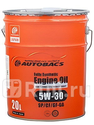 Масло моторное autobacs engine oil 5w-30 sp/cf gf-6a 20л a00032239 AUTOBACS A00032239  для прочие 2, AUTOBACS, A00032239