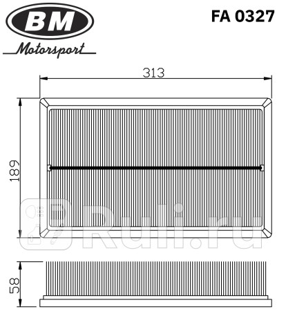 Фильтр воздушный transporter t5, t6, multivan t5, t6 fa0327 BM-Motorsport FA0327  для прочие 2, BM-Motorsport, FA0327