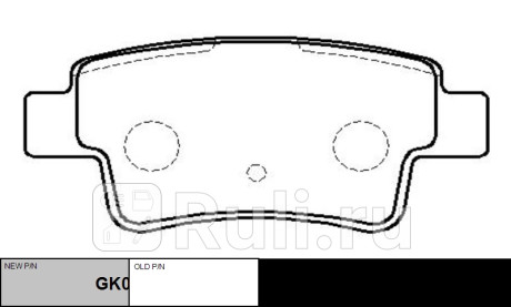 Колодки тормозные opel corsa 2007-2014, fiat punto 2008-2012 задн. \ gk0244 (ckfi-27) CTR GK0244  для прочие 2, CTR, GK0244