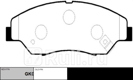 Колодки тормозные kia retona 1999-2001, sportage 1995-2003 пер. \ gk0522 (ckkk-16) CTR GK0522  для прочие 2, CTR, GK0522