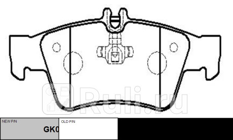 Колодки тормозные дисковые задние mb w211/s211 2.0-2.4/2.0cdi-2.7cdi 02/sl r230 5.0/5.5 amg 01 (стар CTR GK0040  для прочие 2, CTR, GK0040