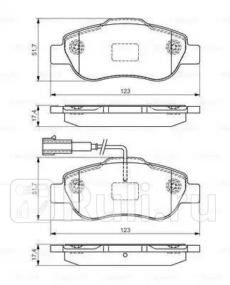 0 986 495 097 - Колодки тормозные дисковые передние (BOSCH) Fiat Grande Punto (2005-2011) для Fiat Grande Punto (2005-2011), BOSCH, 0 986 495 097