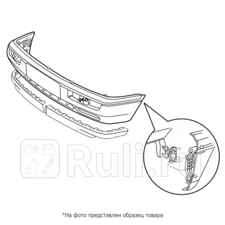 Крепление бампера заднего kia picanto 11-17 lh SAT ST-14-0315  для Разные, SAT, ST-14-0315