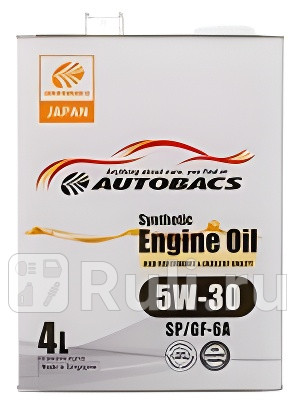 Масло моторное autobacs engine oil 5w-30 sp gf-6 4л a00032428 AUTOBACS A00032428  для прочие 2, AUTOBACS, A00032428