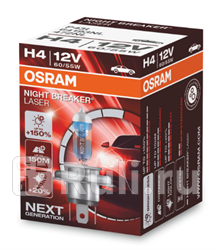 Лампа 12 в h4 60/55 вт р43 +150% night breaker laser галогенная osram OSRAM 64193NL  для прочие 2, OSRAM, 64193NL