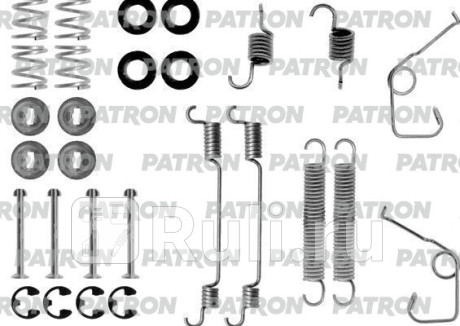 Комплект монтажный тормозных колодок барабанных ford: transit c бортовой платформой 91-, transit c бортовой платформой 88-92, transit автобус 91-00, transit автобус 88-92, transit фургон PATRON PSRK0087  для Разные, PATRON, PSRK0087