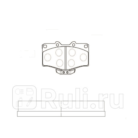 Колодки тормозные toyota 4 runner 1988-2002 пер. \ gk1109 (ckt-96) CTR GK1109  для прочие 2, CTR, GK1109