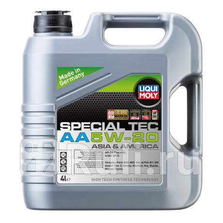 Нс-синт. мот.масло special tec aa 5w-20 sp gf-6a (4л) (7658) 7621 LIQUI MOLY 7621  для прочие 2, LIQUI MOLY, 7621