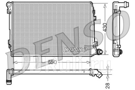 DRM32037 - Радиатор охлаждения (DENSO) Volkswagen Eos (2007-2015) для Volkswagen Eos (2007-2015), DENSO, DRM32037