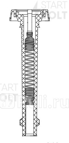 Наконечник катушки зажигания для а/м газ, уаз с двиг. 405/409 с резистором (stc 0317) STARTVOLT STC0317  для прочие 2, STARTVOLT, STC0317