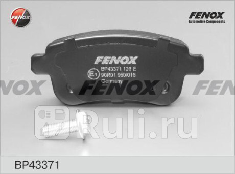 Колодки задние renault megane sedan,coupe, 08- bp43371 FENOX BP43371  для прочие 2, FENOX, BP43371