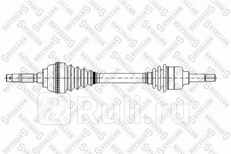 Привод правый 900mm abs, 21040 peugeot 206 1.1i 1.4i 1.6i 98- STELLOX 158 1052-SX  для Разные, STELLOX, 158 1052-SX