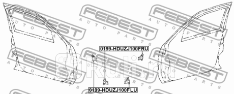 Петля передней правой двери верхняя подходит для toyota cresta gx90,jzx9#,lx90,sx90 1992.10-1996.09 (jp) 0199-hduzj100fru FEBEST 0199-HDUZJ100FRU  для прочие 2, FEBEST, 0199-HDUZJ100FRU